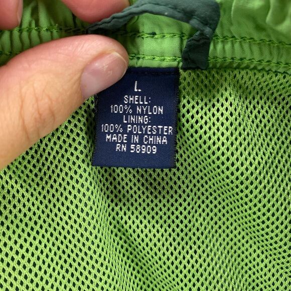 5/$45 Roundtree & Yorke Swimwear Trunk Men L Green Sports Mesh High-Rise - Picture 4 of 8